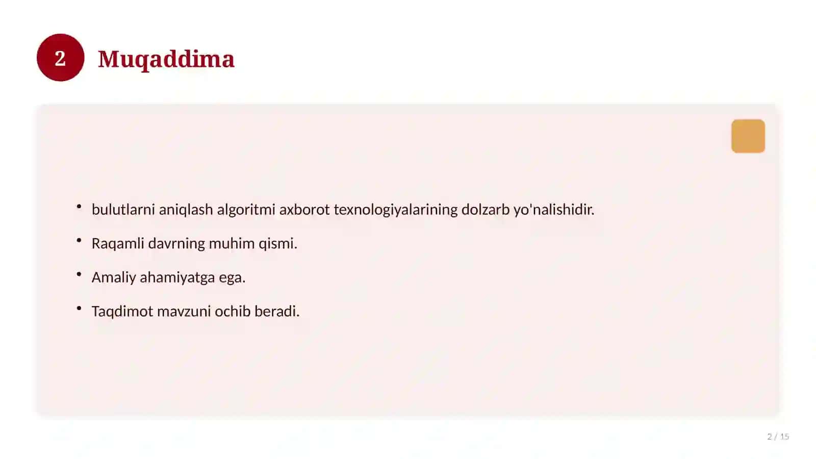 Sun'iy yo'ldosh tasvirlaridan bulutli qismlarni aniqlashning AI algoritmi 2