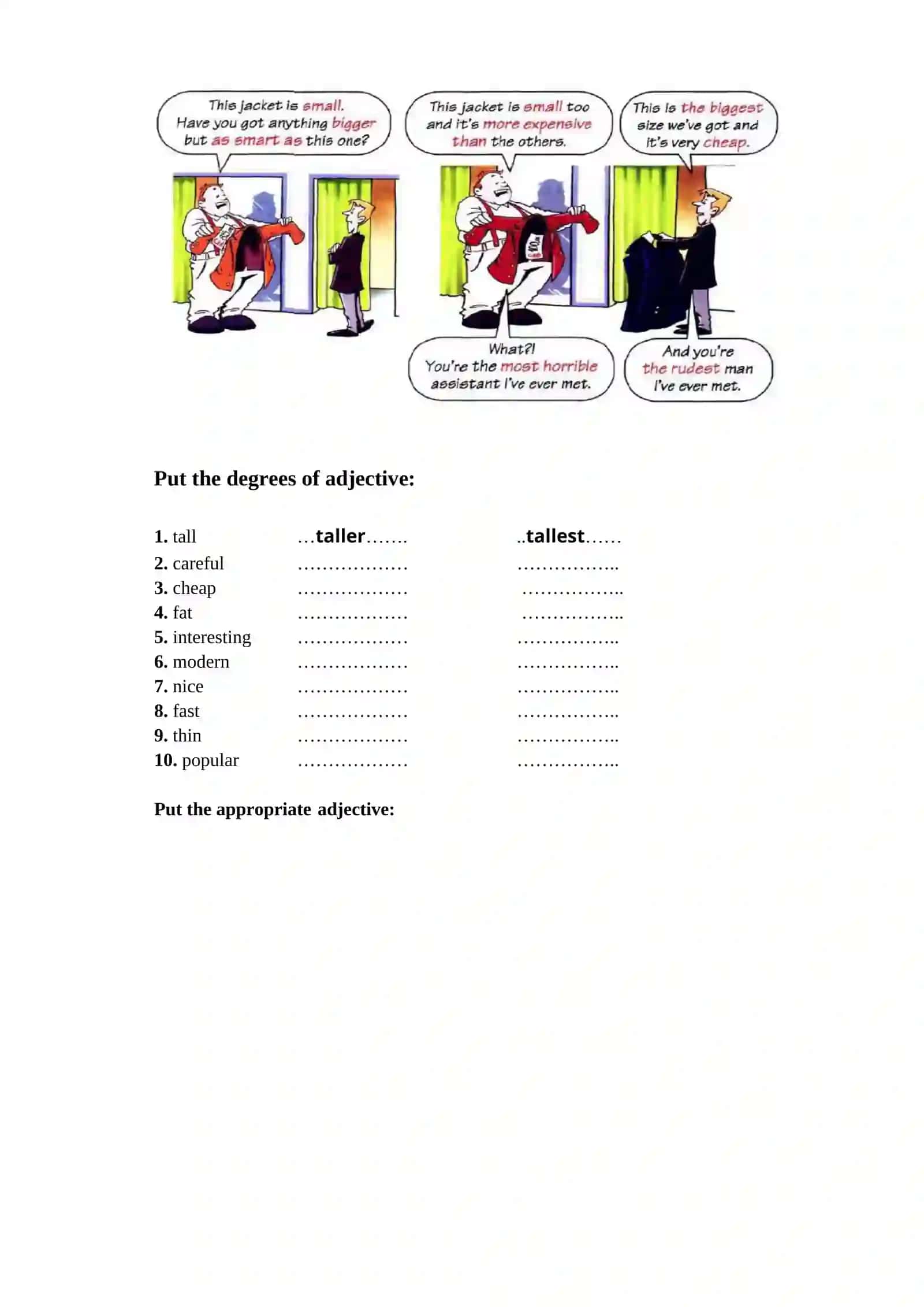 SIFAT DARAJALARI (DEGREES OF ADJECTIVES) 2