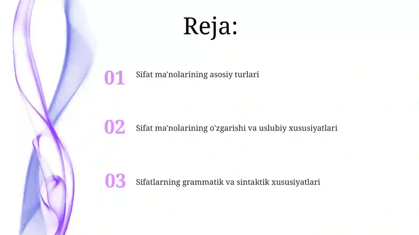 Sifat ma'nolarining asosiy turlari 2