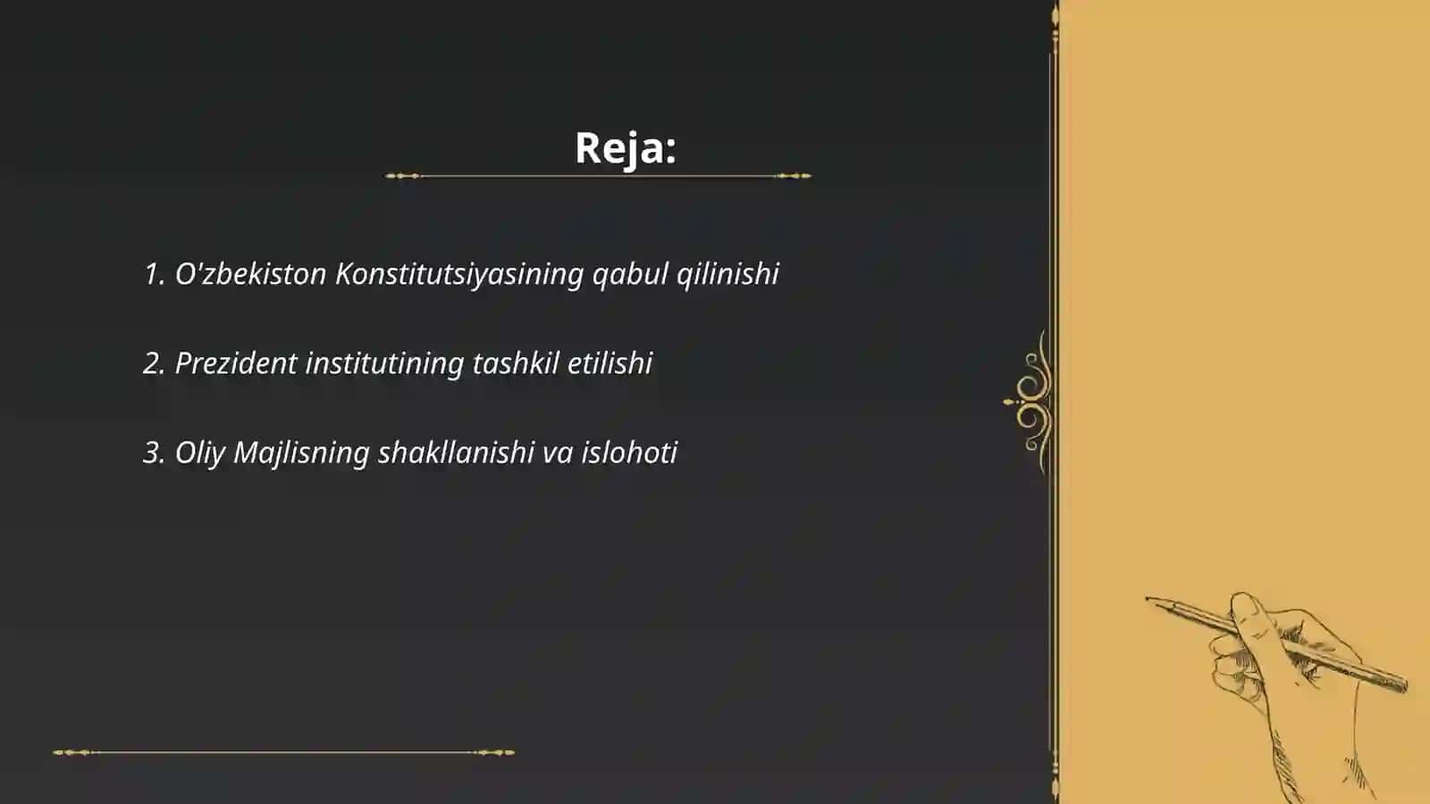 Mustaqillik Yillarida Davlat Boshqaruvi Tizimida Amalga Oshirilgan Islohotlar 2