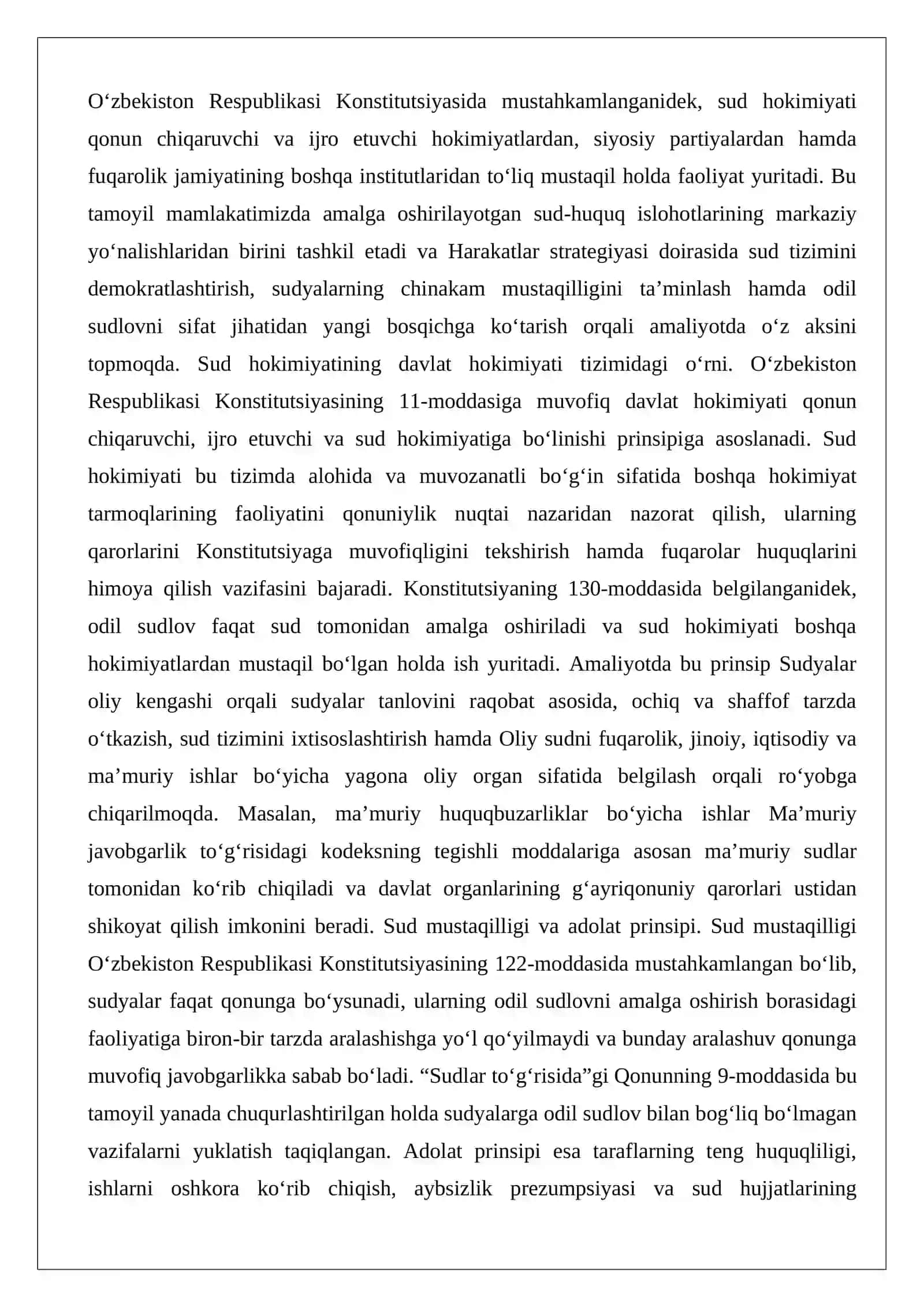 O‘zbekiston Respublikasi sud hokimiyati 2