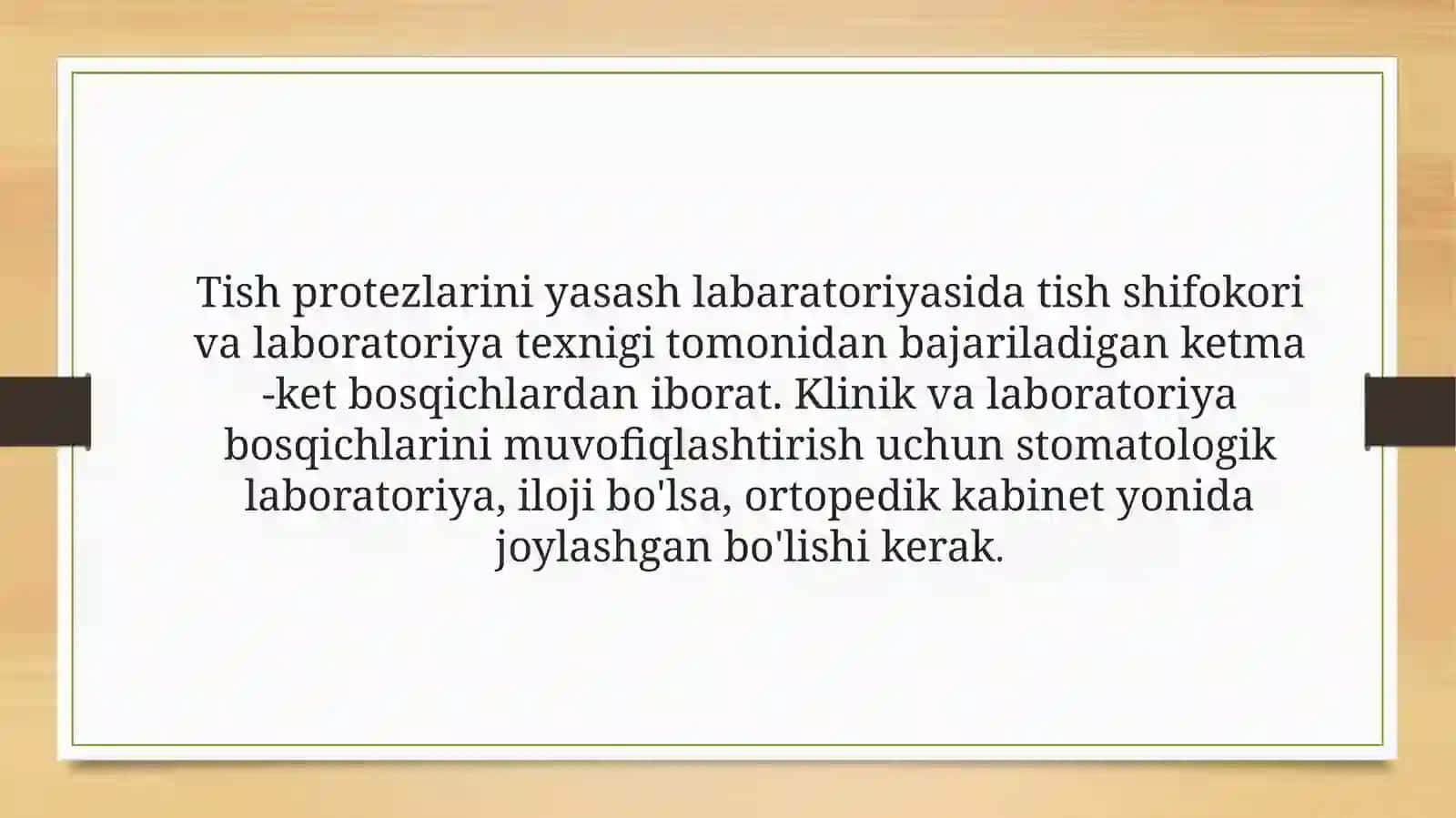 Fan: Ortopedik stomatologiya propedivtikasi 2