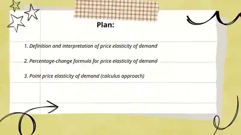 Price elasticity of demand 2