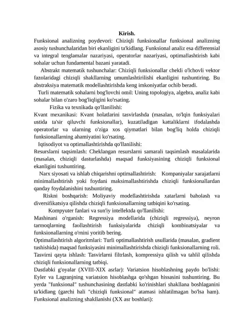 Chiziqli funksionallar 2