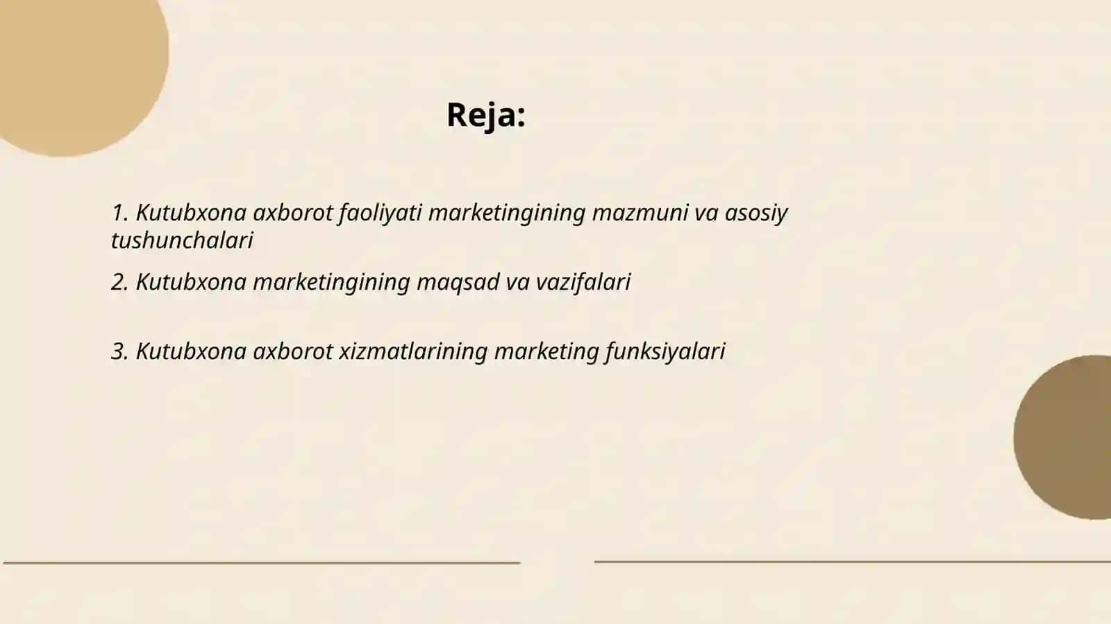 Kutubxona axborot faoliyati marketingining mazmuni va mohiyati 2