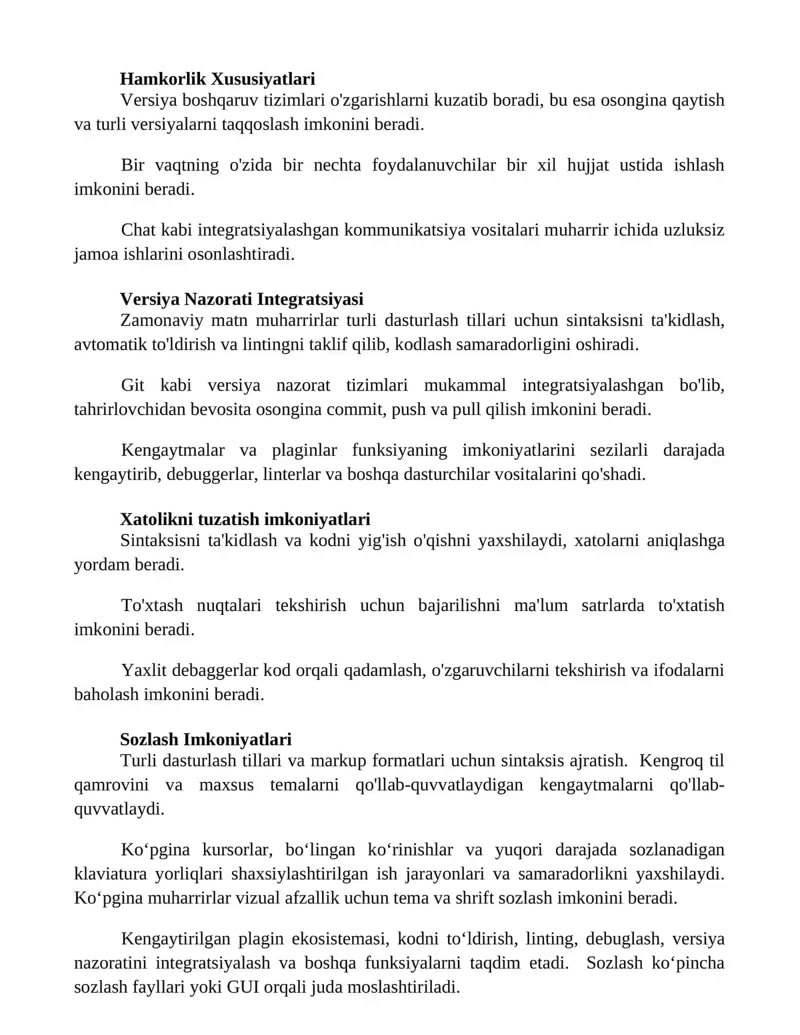 Zamonaviy matn muharrirlari 2