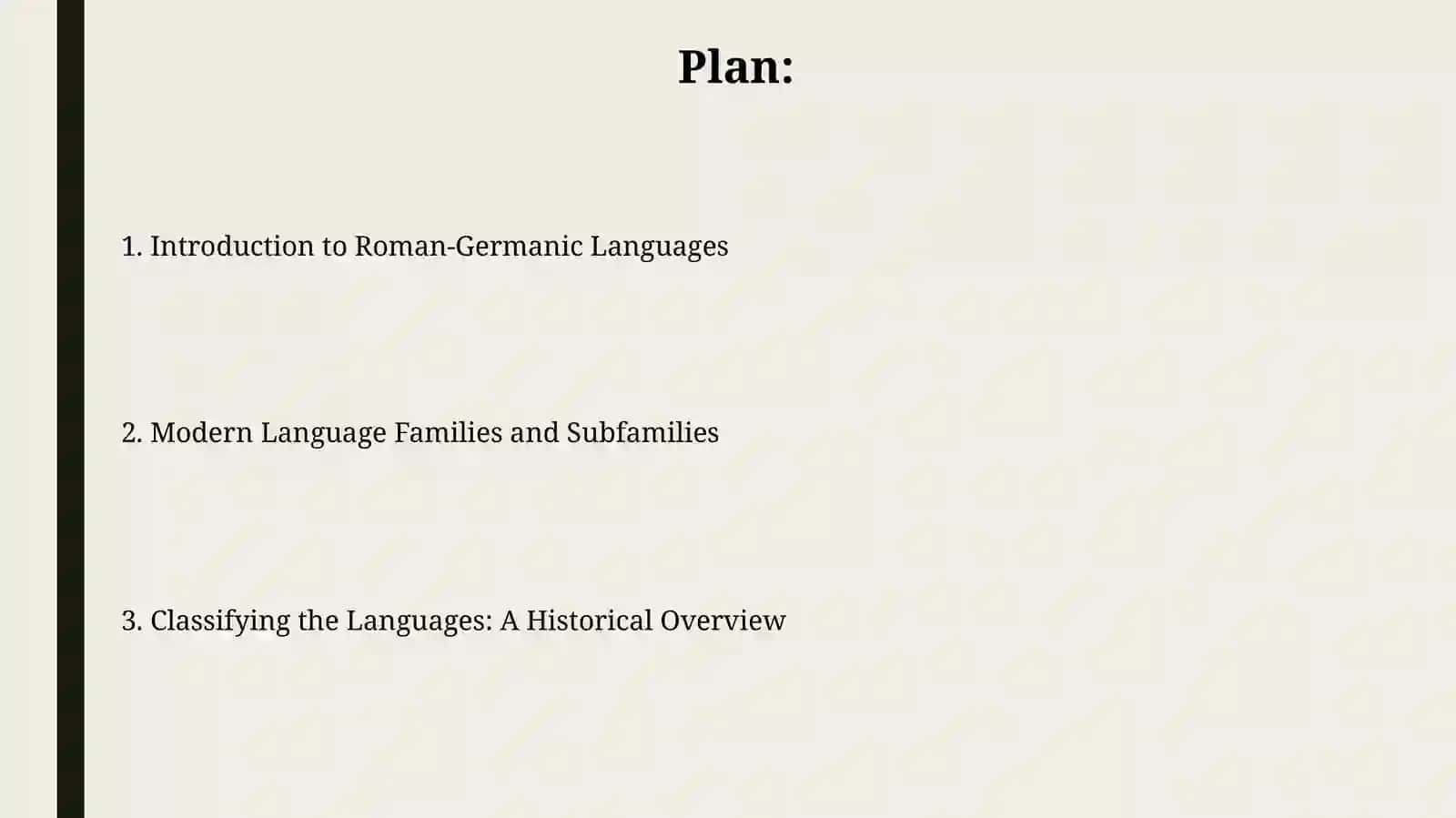 Classification of Roman-Germaniclanguages 2