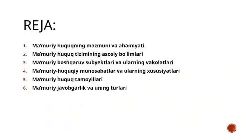 Ma’muriy huquq tizimi va tamoyillari 2