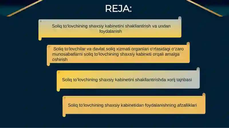 Soliq to’lovchining shaxsiy kabineti va uning afzalliklari 2