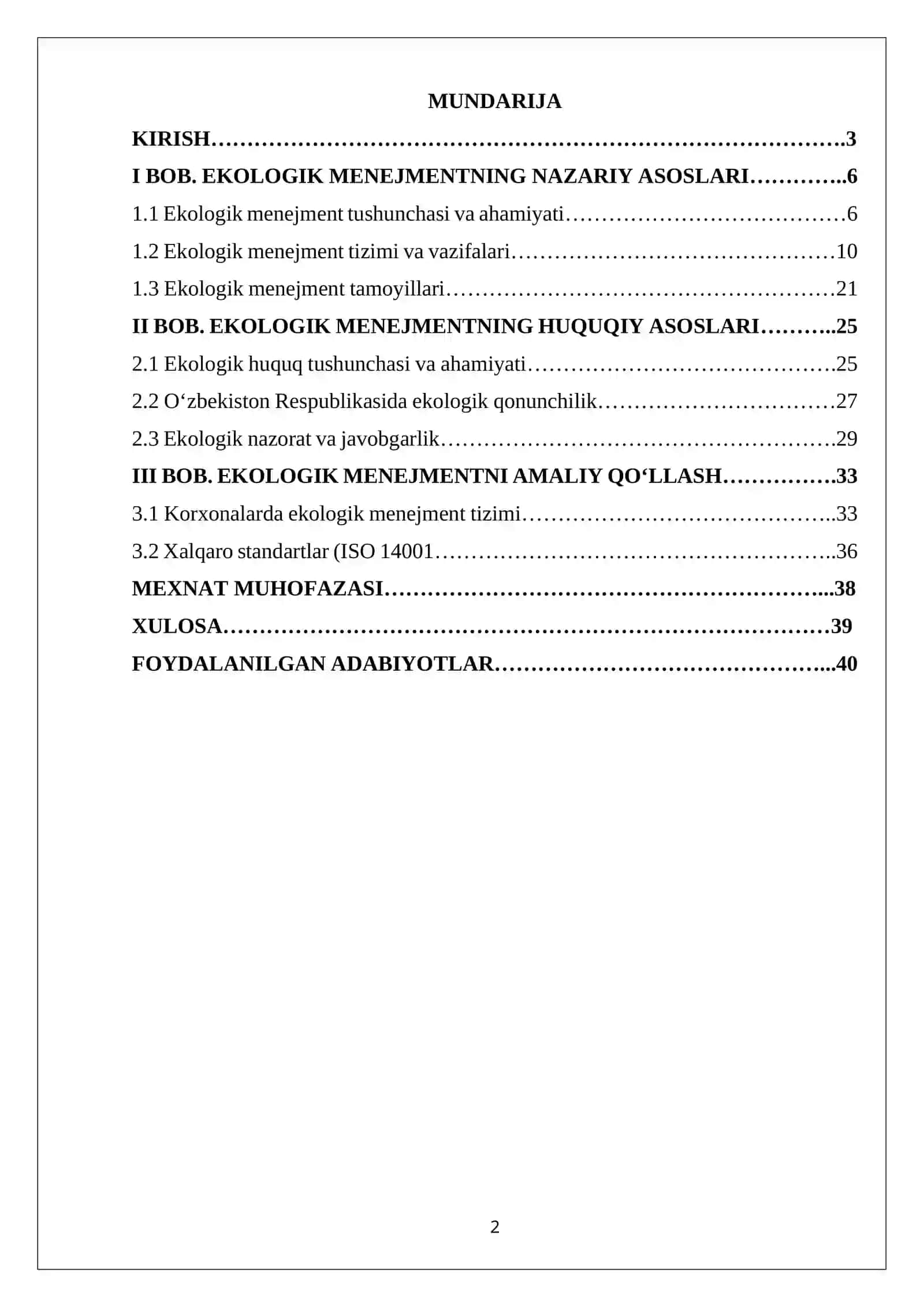 Ekologik menejementning huquqiy jihatlari 2