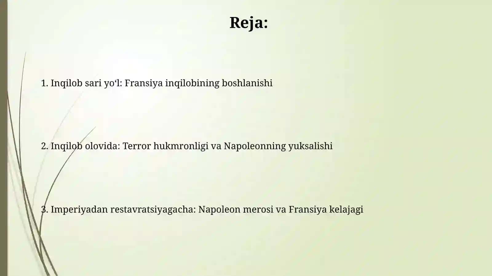 Fransiya inqilov vaimperiyalardavrida 2