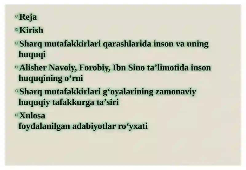 Sharq mutafakkirlari ta’limotida inson huquqlari g‘oyasi 2