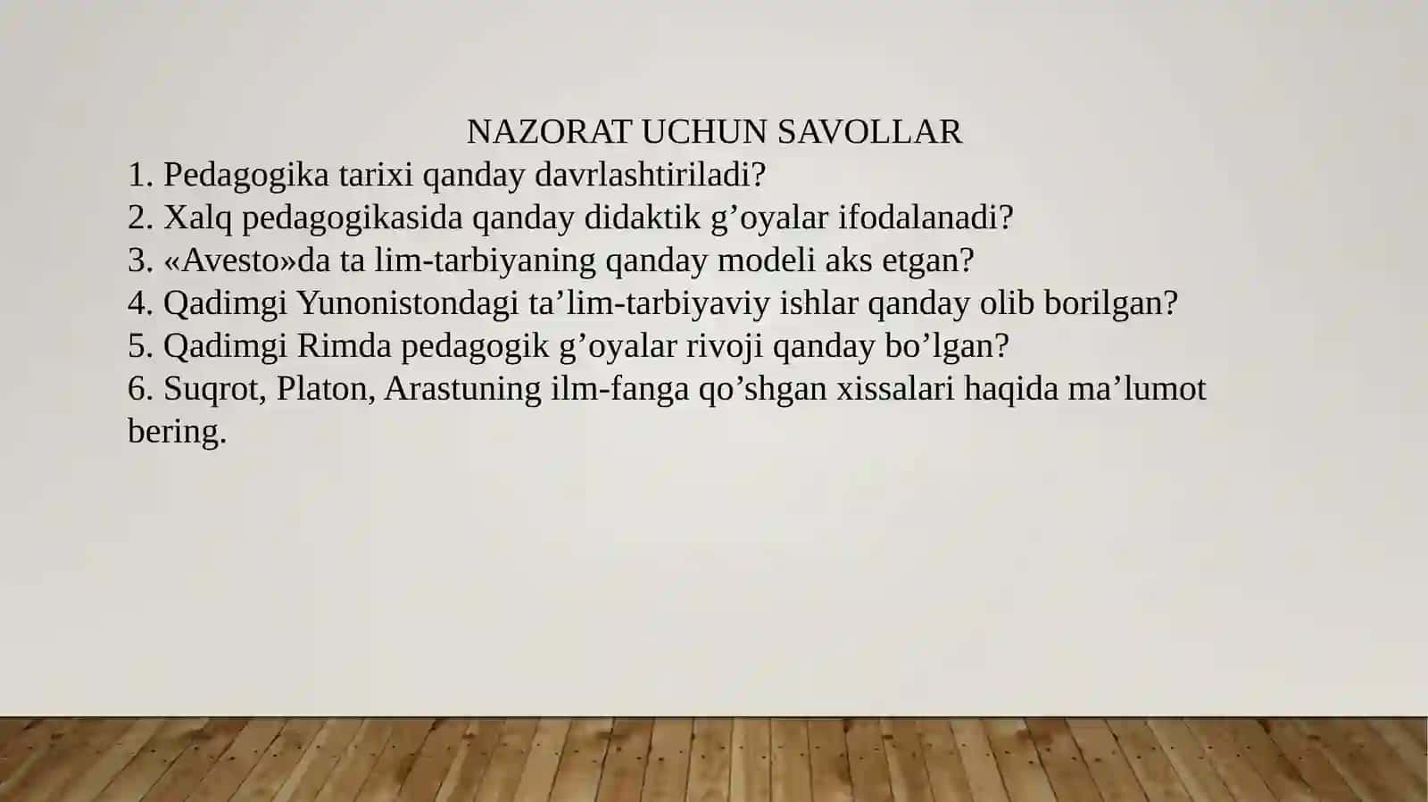 SHARQ UYG‘ONISH DAVRIDA ILM-FAN TARAQQIYOTI VA PEDAGOGIK FIKRLAR 2