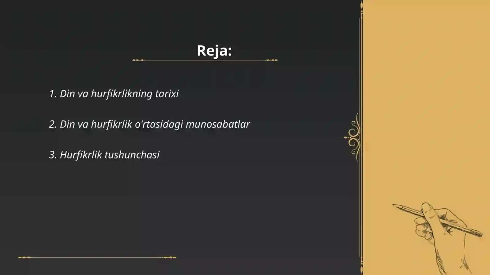 Din va hurfikrlik 2