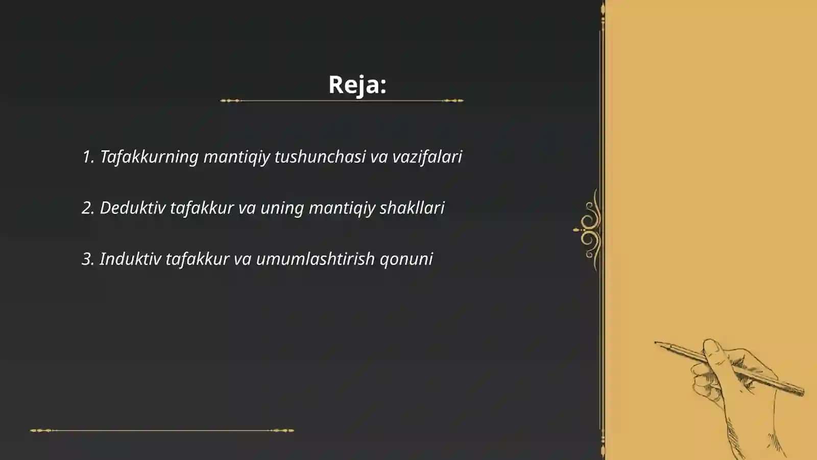 Tafakkurning mantiqiy shakillari va qonunlari 2