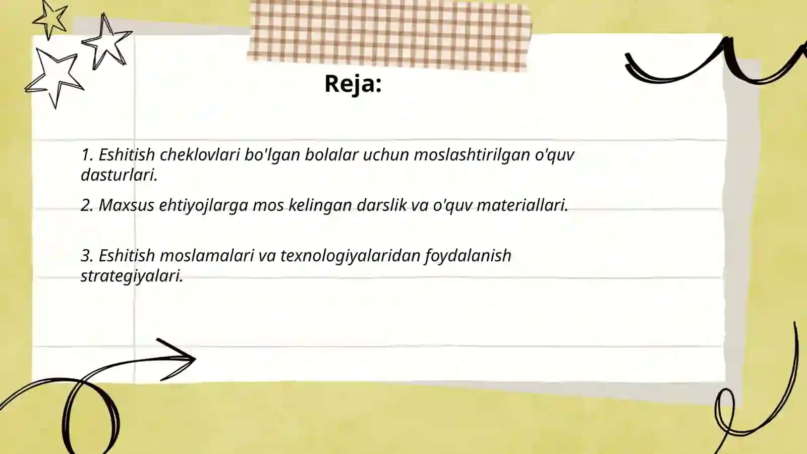 Eshitishida kamchiliklarga ega boʻlgan bolalar uchun inklyuziv taʼlim strategiyalari 2