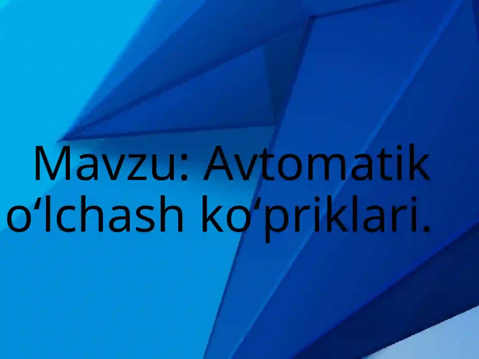 Elektr oʻlchash texnikasi ko'priksimon oʻlchov 2