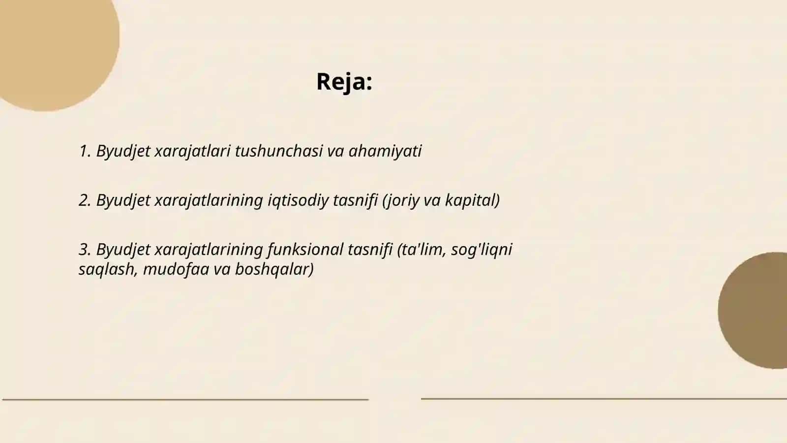 Byudjet xarajatlari va ularning turlari 2