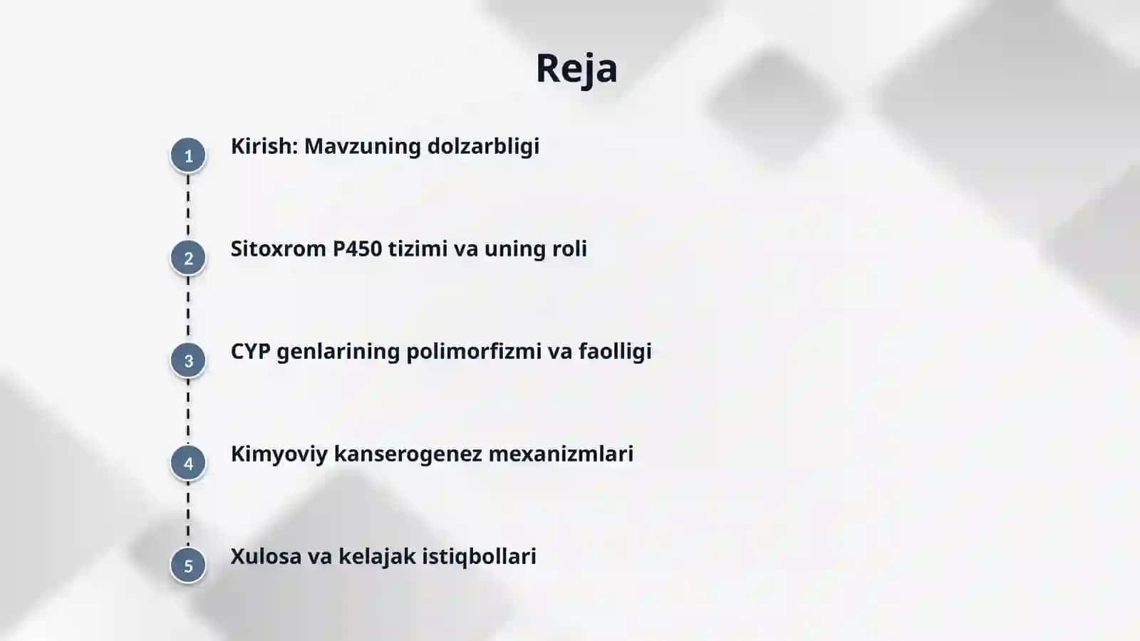 Sitoxrom p450 oqsili polimorfizmi va kimyoviy kansetogenez 2