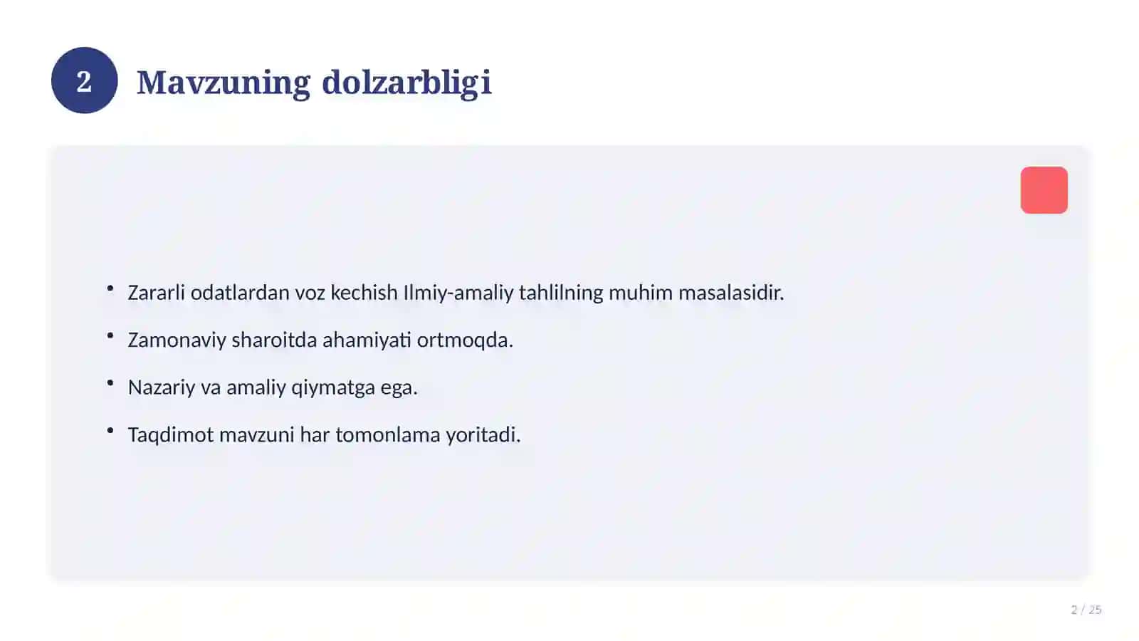 Zararli odatlardan voz kechish 2