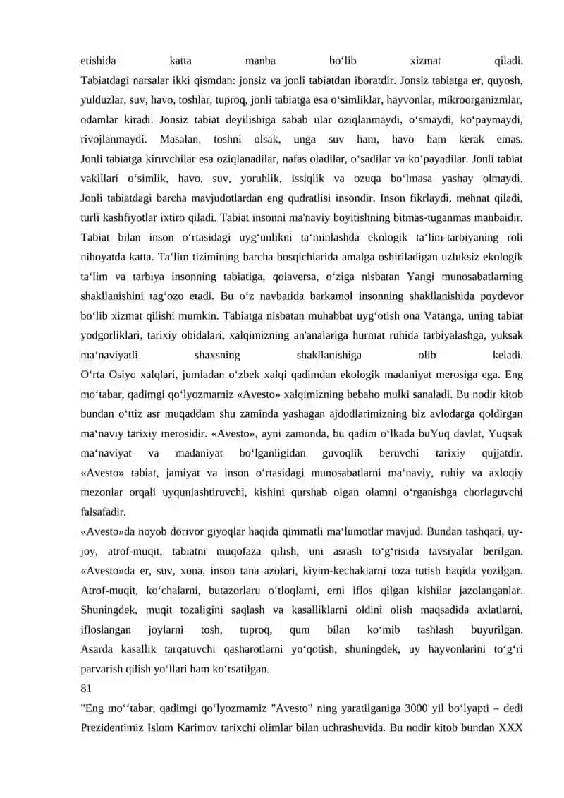 Pedagog psixologiyada tabiat bilan tanishtirishning ahamiyati 2
