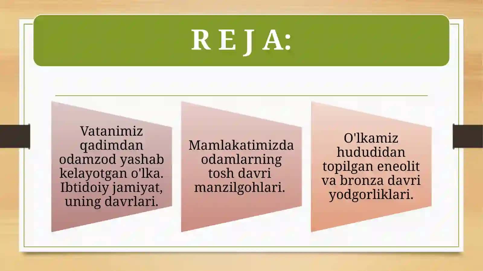O‘zbekiston tarixining eng qadimgi davri. Bronza davri tarixi 2
