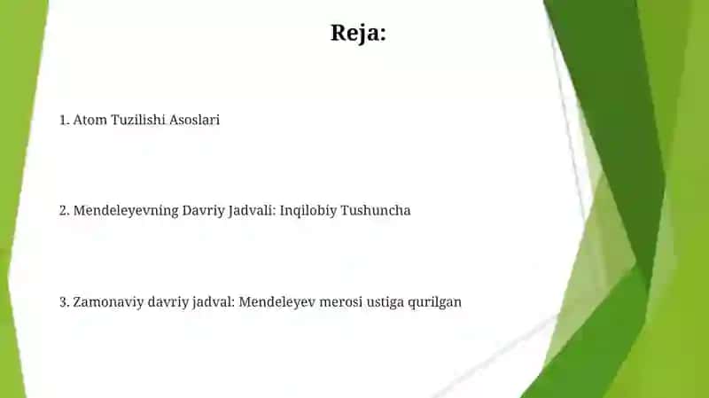 Ayom tuzilishi va D.I.Mendeleyevning davriy sestemasi 2