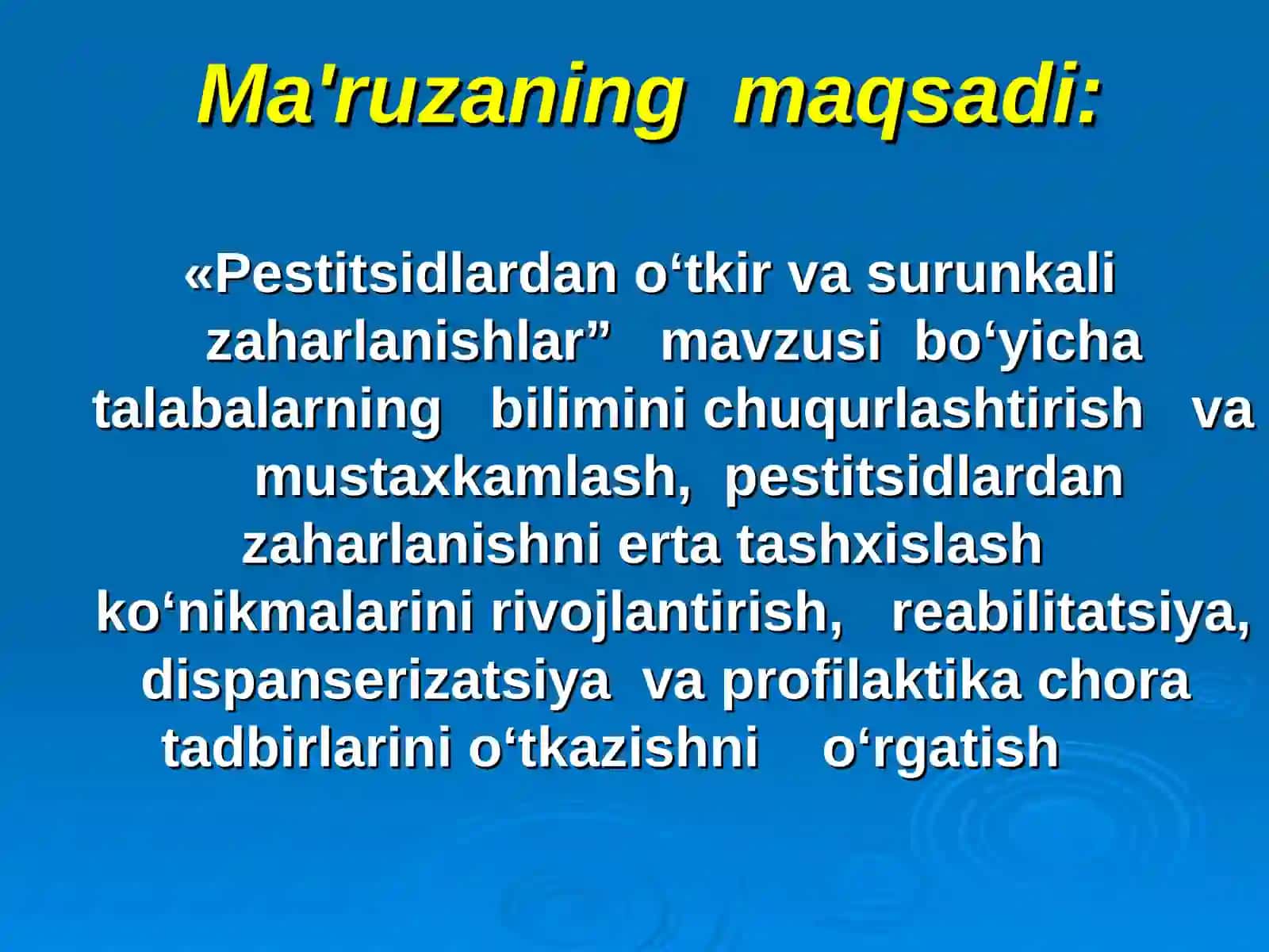 PESTITSIDLARDAN ZAHARLANISh 2