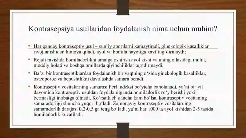 Gormanal kontraseptiklarni qo’llashni klinik farmakologik yondashuvi. 2