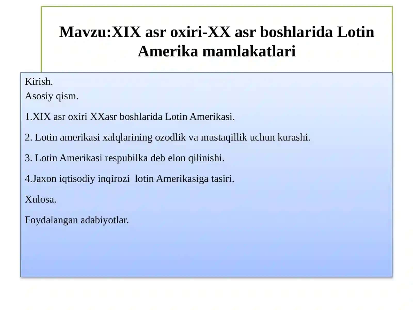 Lotin Amerika mamlakatlari 2