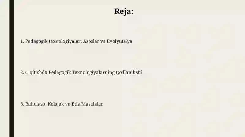 Pedagogik Texnikalar haqida tushuncha 2