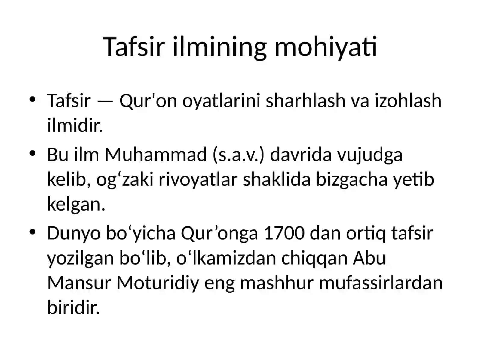 Mustaqillik yillarida Qur'onning o'zbek tiliga tarjima qilinishi va tafsirlari 2
