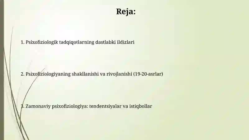 Psixofiziologik tadqiqotlarning tarixiy taraqqiyot 2