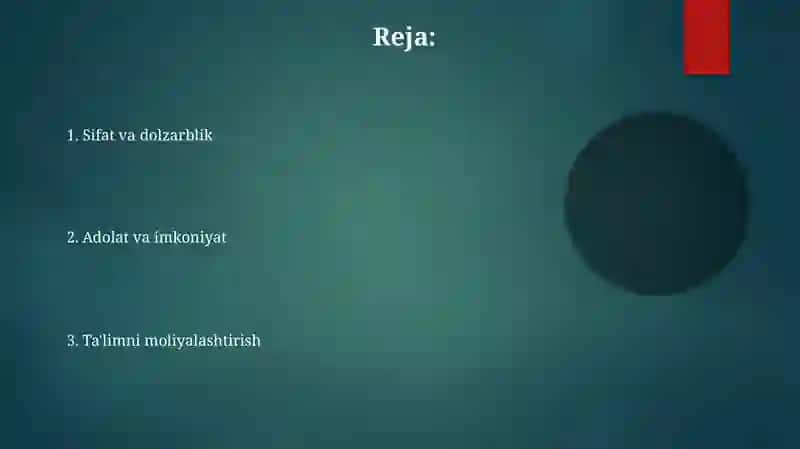 Mavzu: Rivojlangan davlatlarda ta'lim siyosati yoʻnalishlari 2