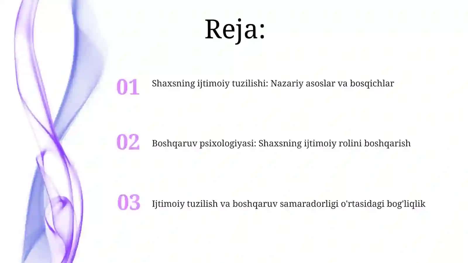Shaxs ijtimoiylashuvi va boshqaruv psixologiyasi 2