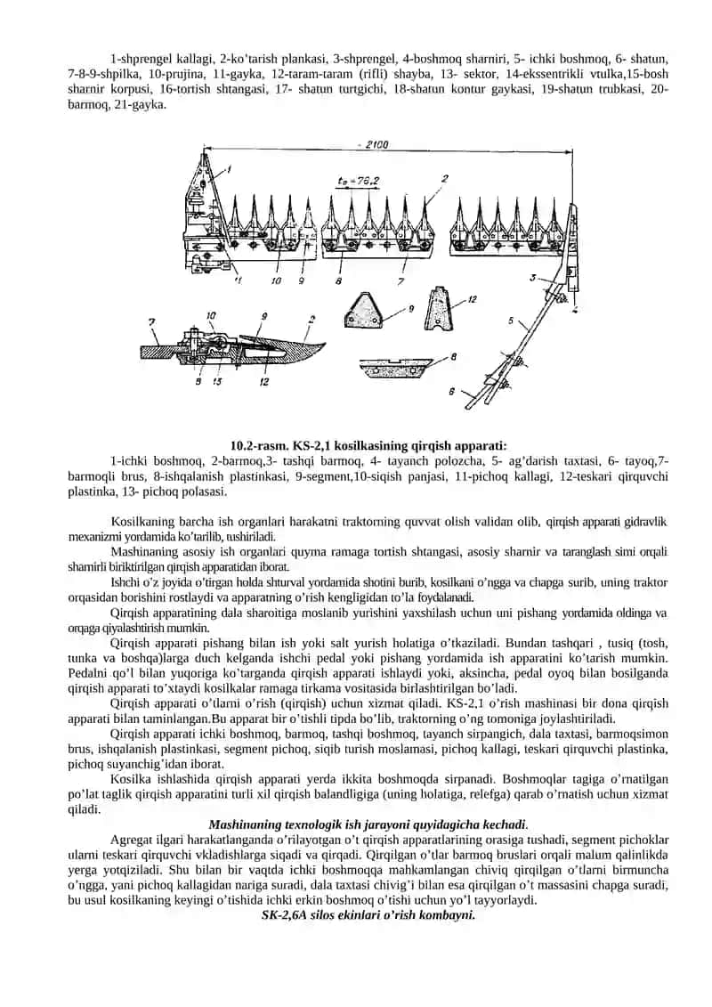 Ozuqa yig’ishtirish mashinalarini o’rganish 2