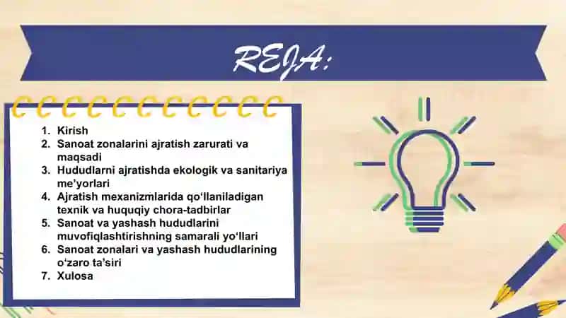 Sanoat zonalarini yashash hududlaridan ajratish mexanizmlari 2