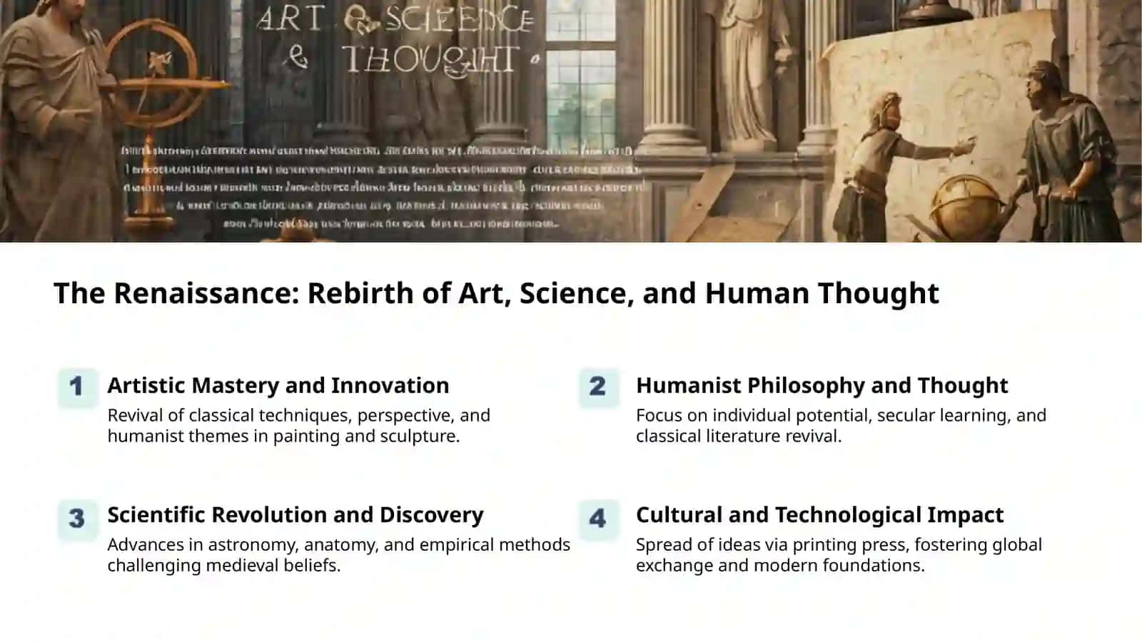 The Renaissance: Rebirth of Art, Science, and Human Thought 2