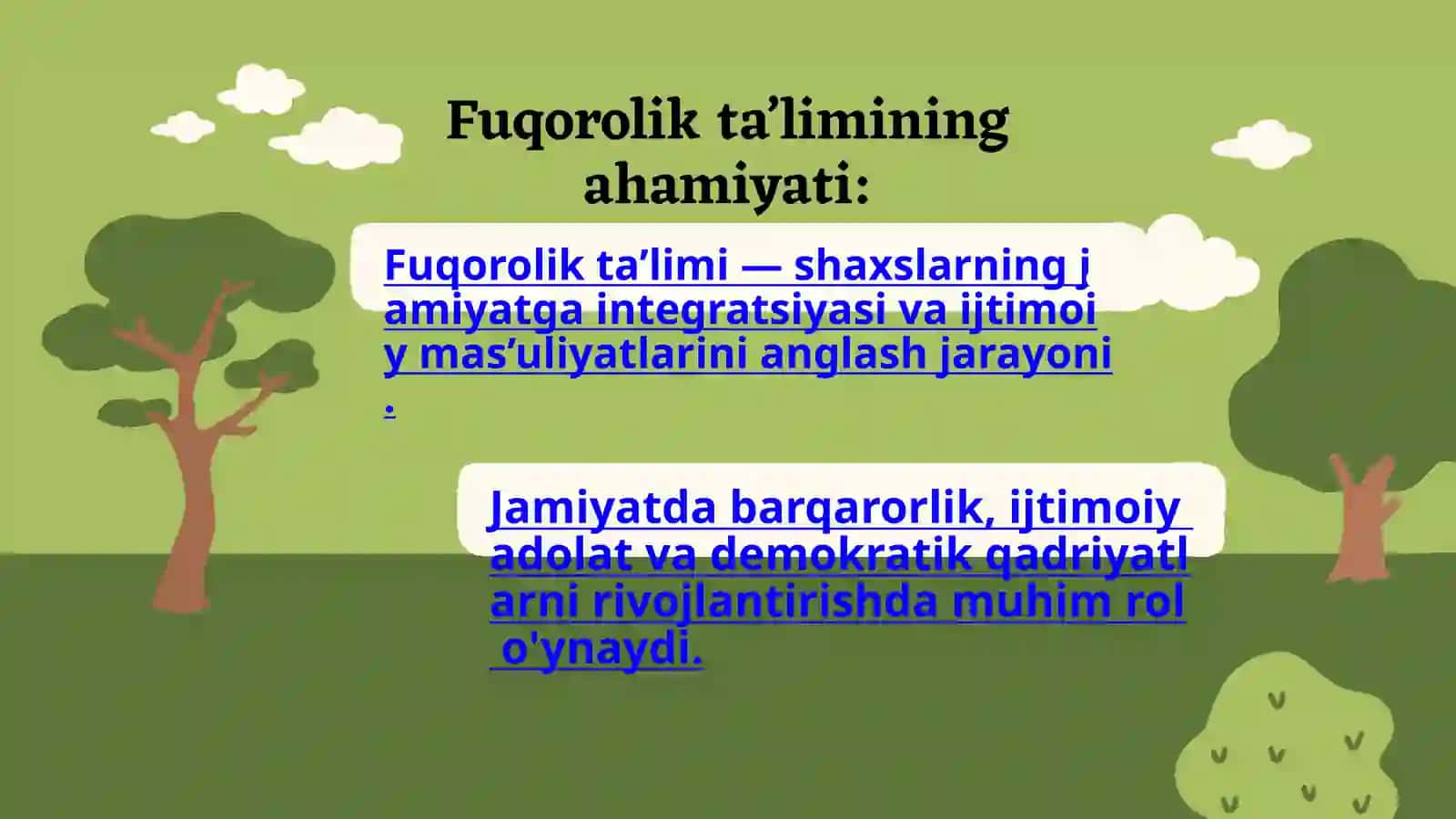 Fuqorolik va huquqiy ta'lim: Korrelyatsiya muammosi 2