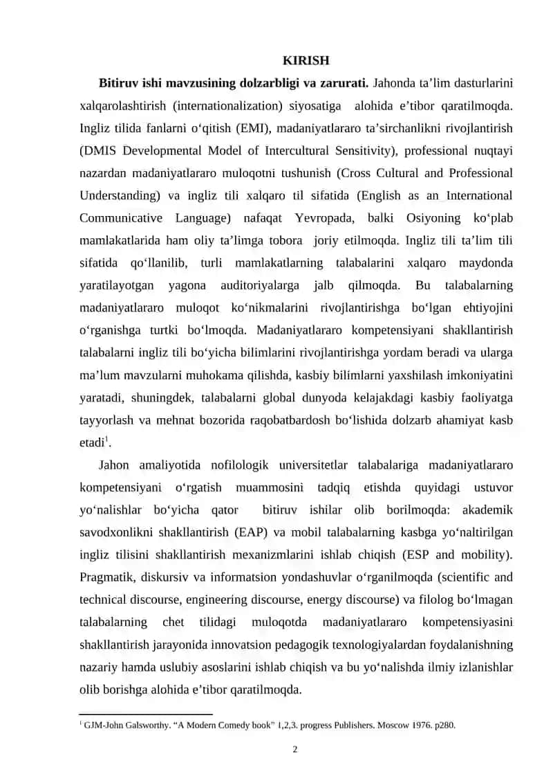 INGLIZ TILINI O‘RGATISHDA O‘ZBEK MADANIYATINI INTEGRATSIYA QILISH 2