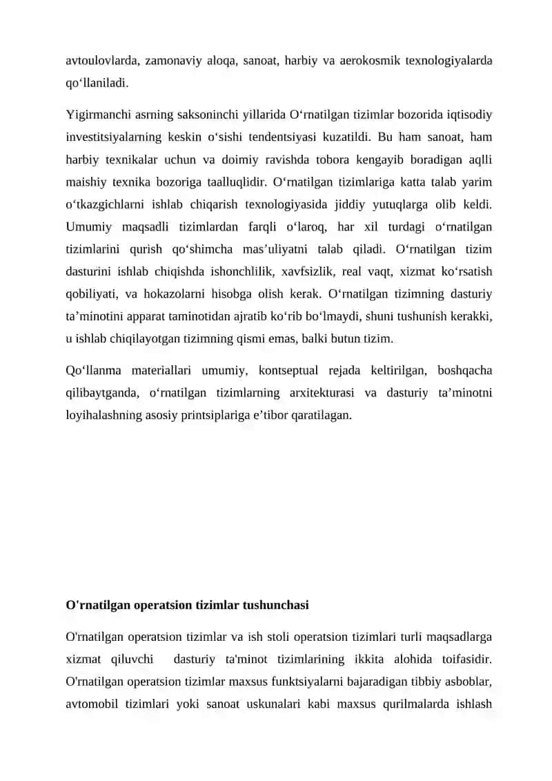 O‘rnatilgan operatsion tizimlar (Embedded linux) 2