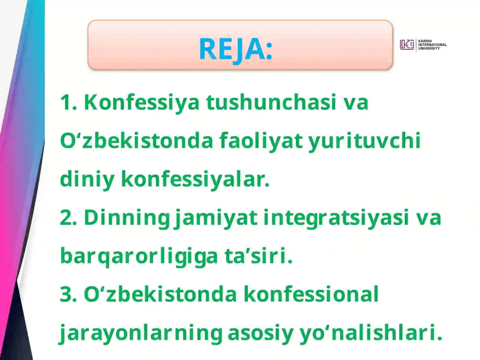 O‘ZBEKISTONDA FAOLIYAT YURITUVCHI DINIY TASHKILOTLAR 2