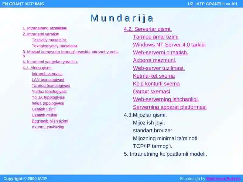 INTRANET ASOSLARI 2