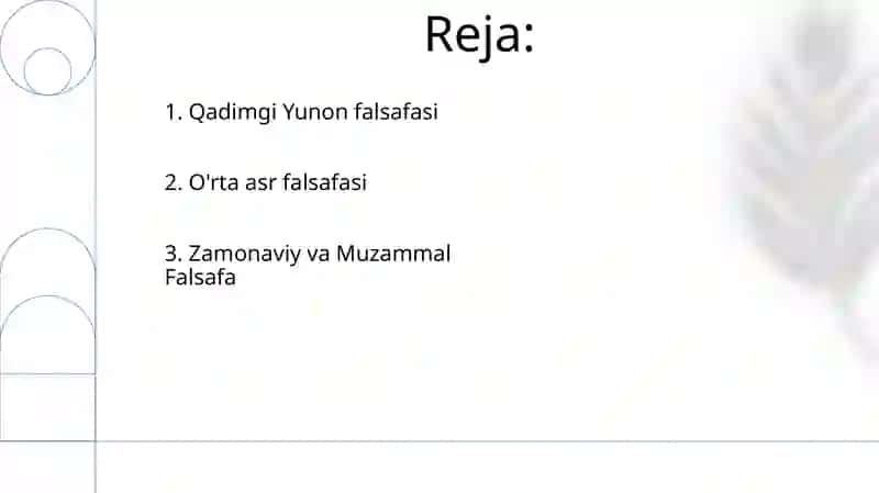 Falsafiy tafakkur taraqqiyoti: G'arb falsafasi 2