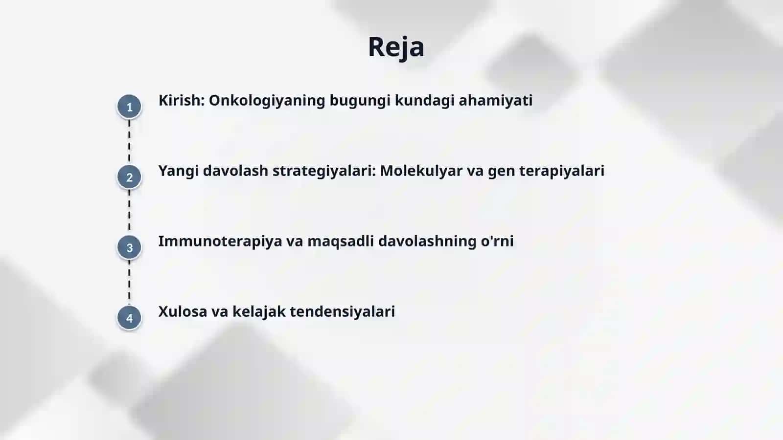 Onkalogiyada davolashning yangi usullari 2