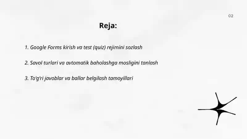 Google Forms orqali avtomatlashtirilgan baholash tizimi yaratish 2