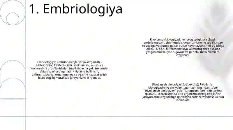 Rivojlanish Biologiyasi 2