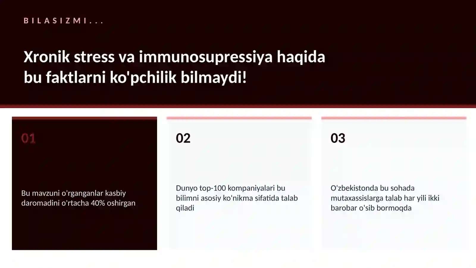 Xronik stress va immunosupressiya 2