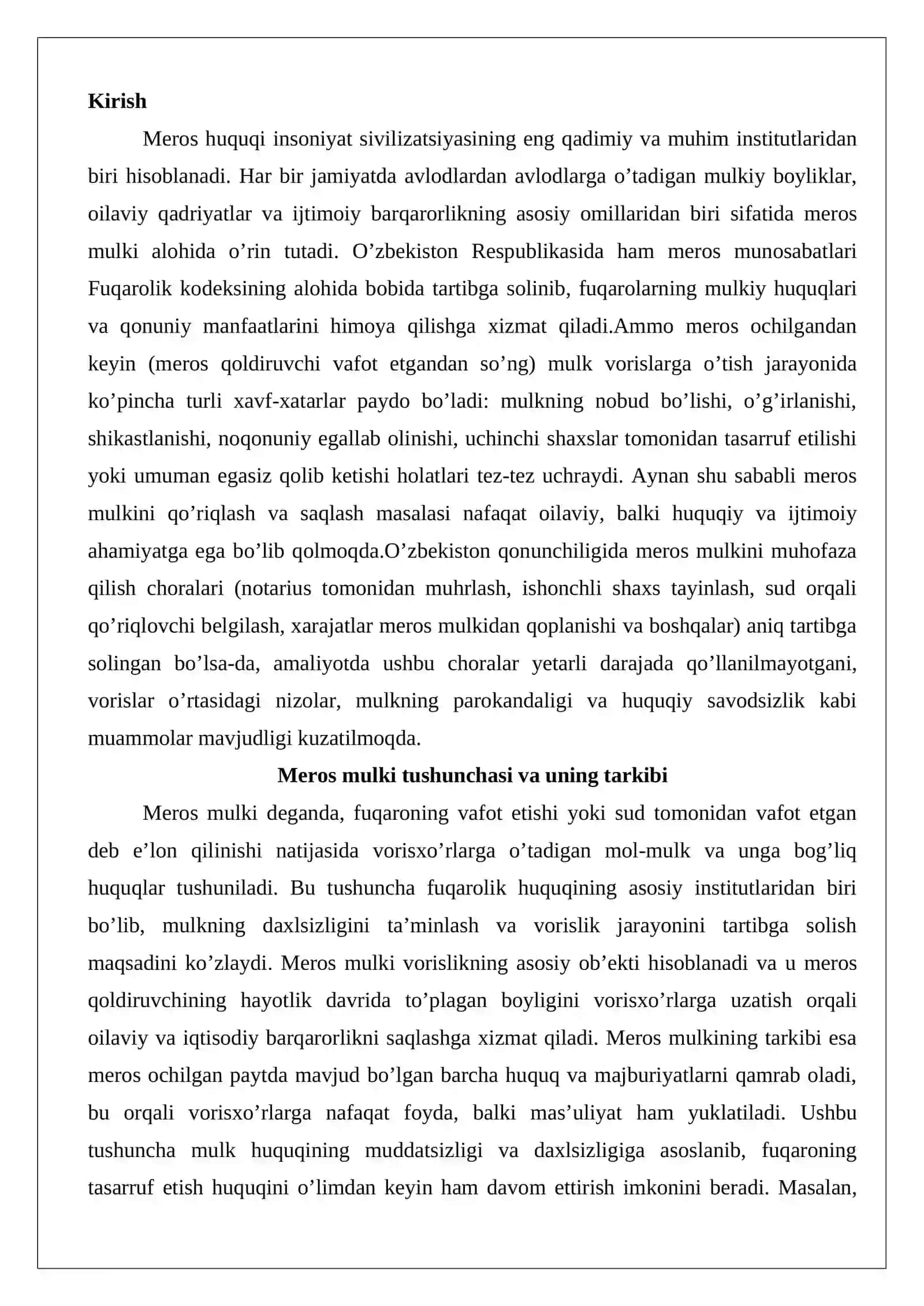Meros mulkini qo’riqlashga doir chora-tadbirlar 2