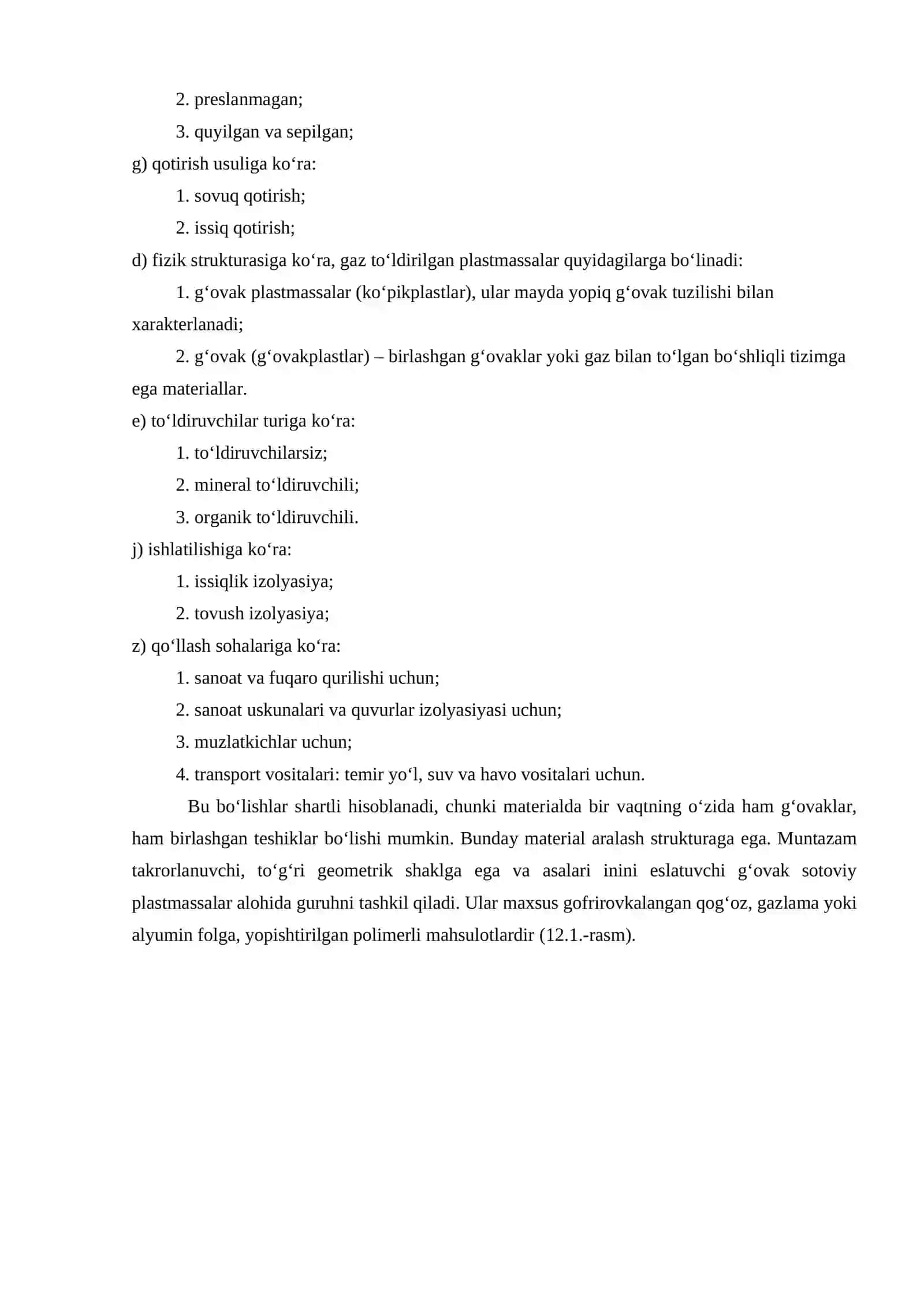 ISSIQLIK IZOLYASIYA POLIMER MATERIALLARI TURI 2